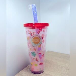 Hello Kitty Tumbler - For Cold Beverages - Perfect for Bubble Tea